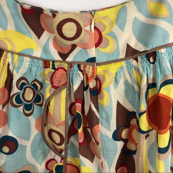 MINT Brand BOHO Skirt Drop Waist Pockets Sz 6 - Picture 6 of 8